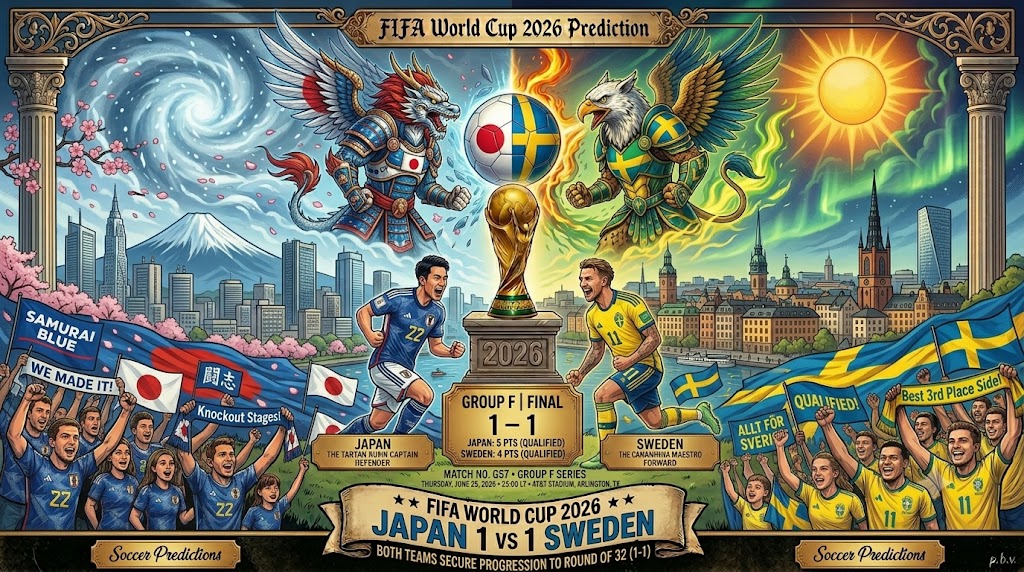 Japan National Football Team vs Sweden – World Cup 2026 Group F Analysis
