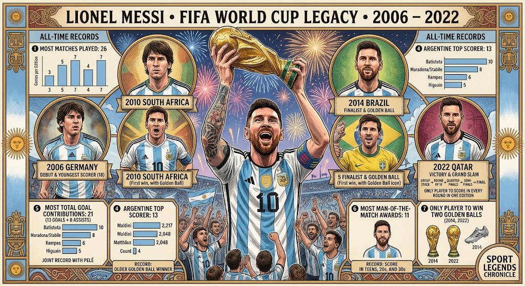 Messi World Cup Record 2026 — 18 Goals, 28 Matches & Every Milestone Explained
