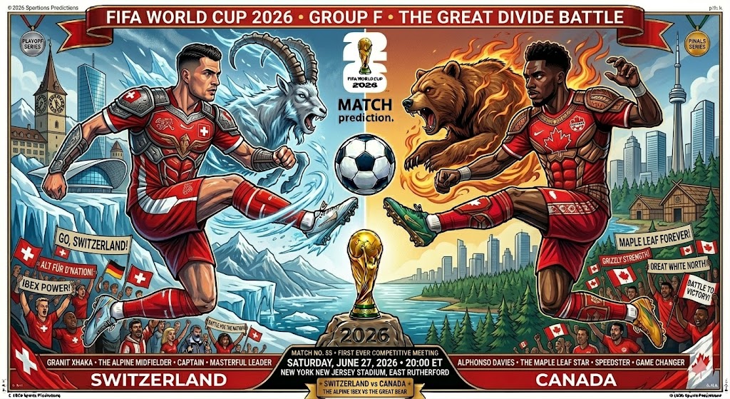 Switzerland vs Canada Odds, Prediction & Betting Tips | World Cup 2026