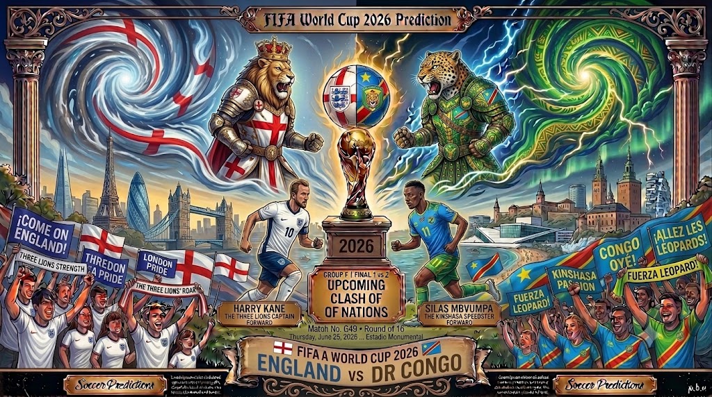 England vs DR Congo World Cup 2026 Prediction – Odds, Handicap and the Wissa Factor