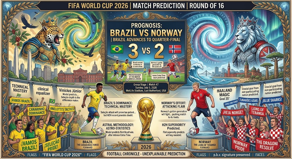 Brazil vs Norway World Cup 2026 – Round of 16 Prediction, Odds and Best Bets